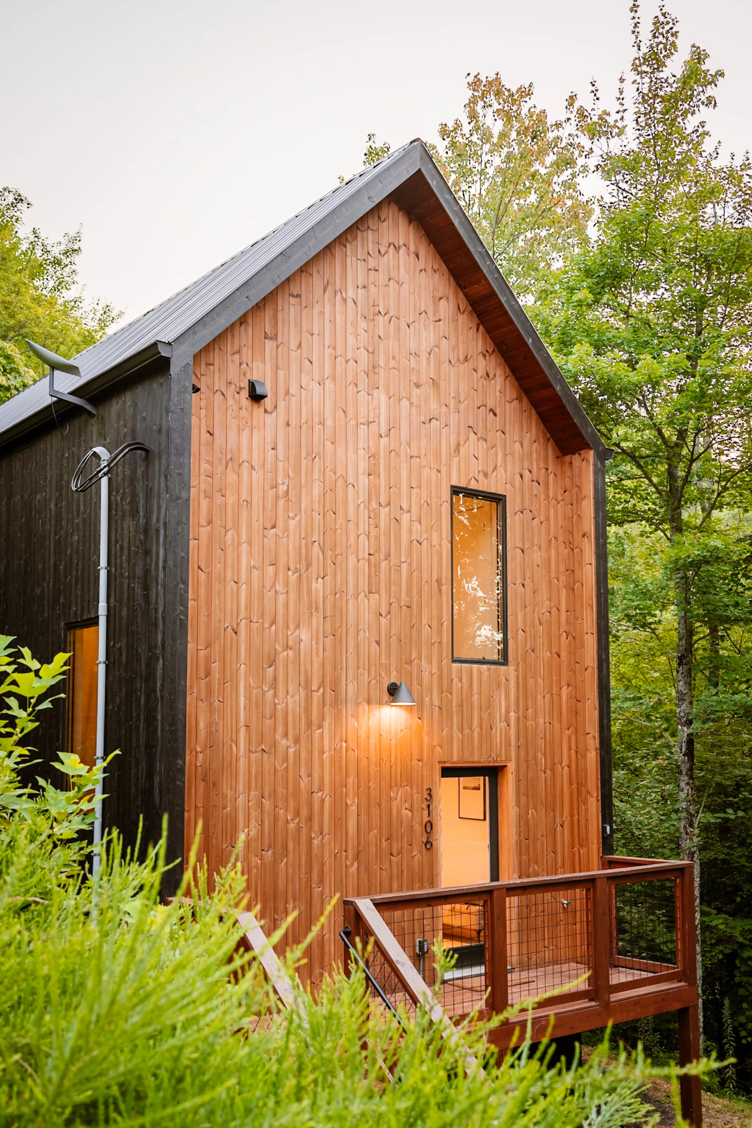 A-frame exterior at Nordic Haus