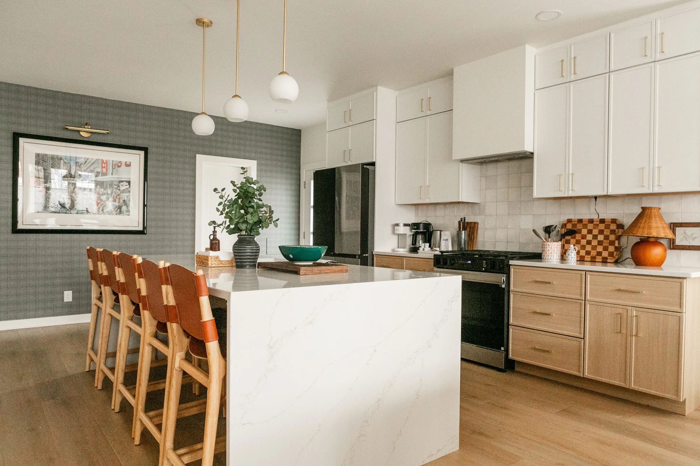 Kitchen island at Parkway House