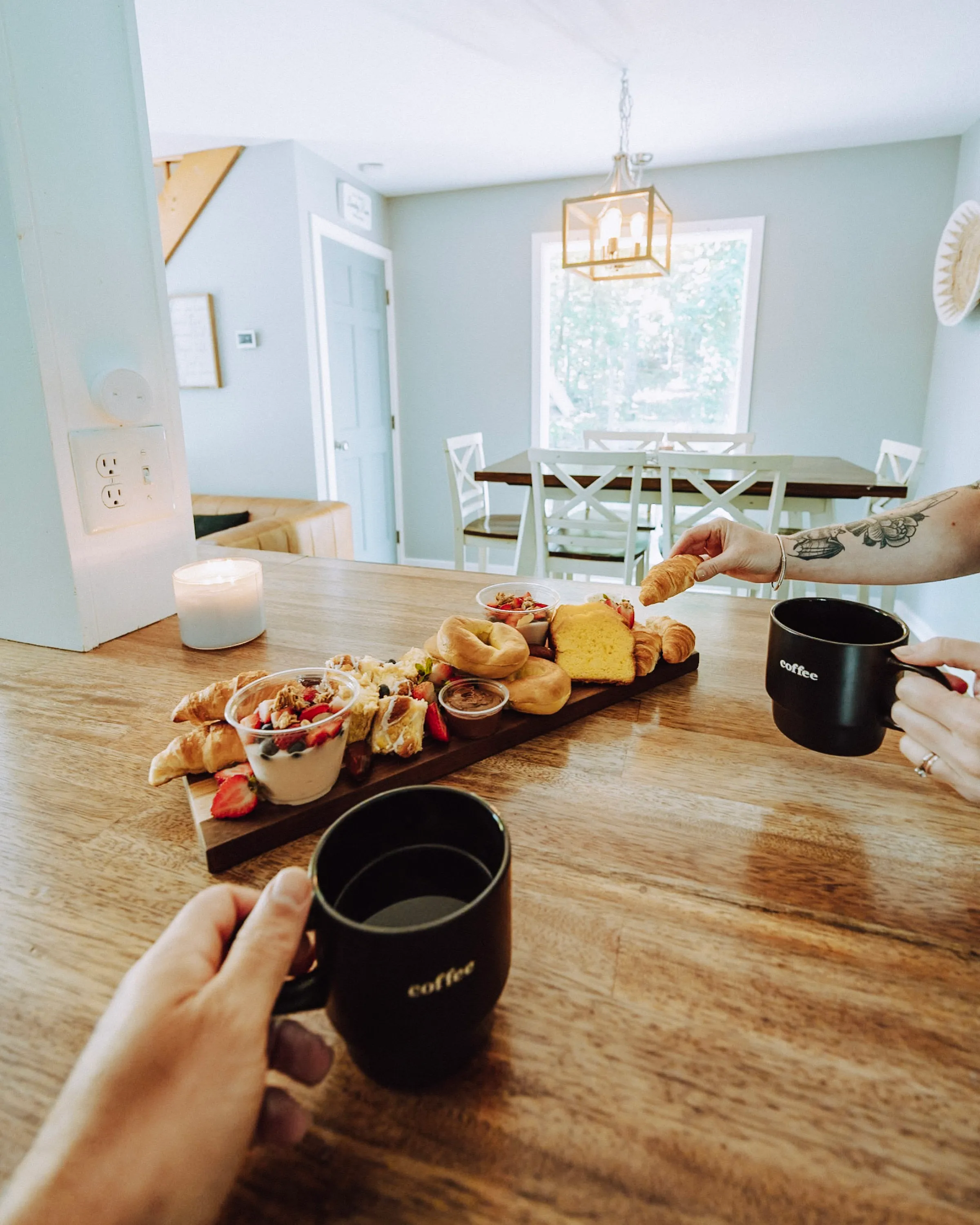 Third bedroom at Hygge Blue Chalet